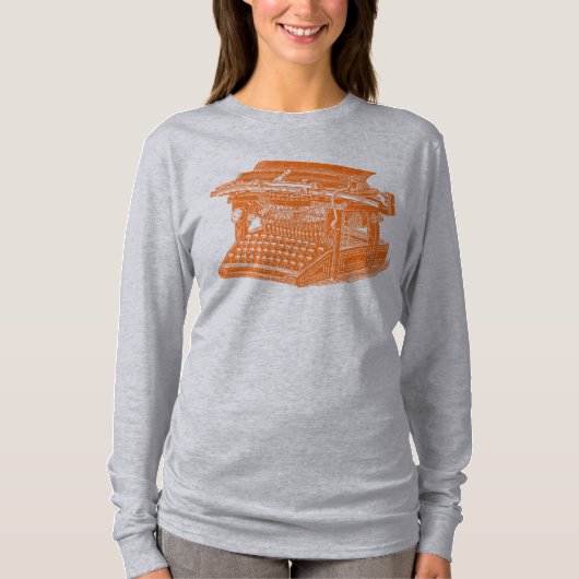 Vintage Schreibmaschine T-Shirt (Vorderseite)