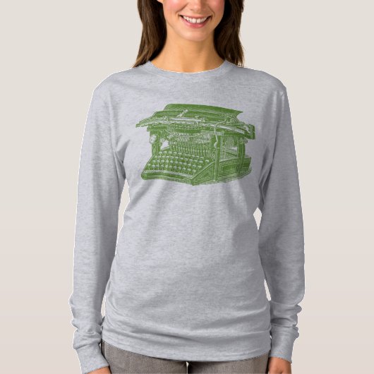 Vintage Schreibmaschine T-Shirt (Vorderseite)