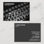 Vintage Schreibmaschine Visitenkarte (Vorne/Hinten)