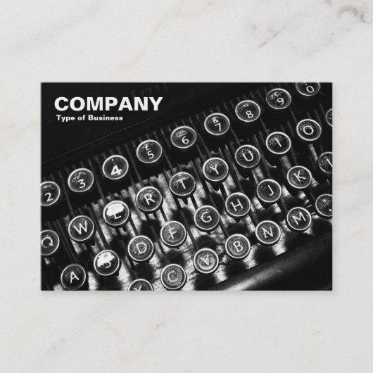 Vintage Schreibmaschine Visitenkarte (Vorderseite)