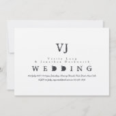 Vintage Schreibmaschine Wedite Kraft Ink Grunge Einladung (Vorderseite)