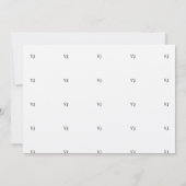 Vintage Schreibmaschine Wedite Kraft Ink Grunge Einladung (Rückseite)