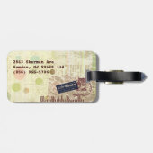 Vintage Schreibmaschinen-"erste Klassen-" Gepäckanhänger (Rückseite horizontal)