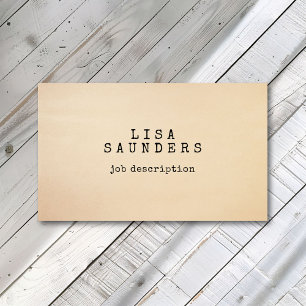 Vintage-Schreibmaschinen-Schriftart Antikes Papier Visitenkarte