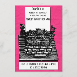 Vintage Schreibmaschineneinladung Einladung