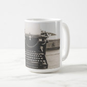 Vintage Schreibmaschinenfotografie Kaffeetasse (VorderseiteRechts)