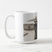 Vintage Schreibmaschinenfotografie Kaffeetasse (Links)