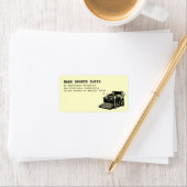 Vintage Schreibmaschinenlabels Adressaufkleber (Insitu)