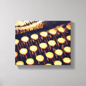 Vintage Schreibmaschinentasten überpackt Canvas Leinwanddruck (Vorderseite)