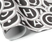 Vintage Schreibmaschinentasten Wrapping Paper Geschenkpapier (Rolleneckpunkt)