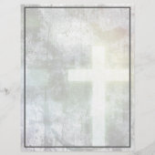 Vintage Schreibschrift der religiösen Organisation Briefbogen (Rückseite)