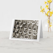 Vintage Schreibschrift Geburtstagsgrüße Karte (Gelbe Blume)