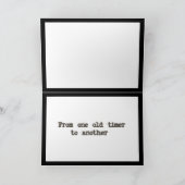 Vintage Schreibschrift Geburtstagsgrüße Karte (Innenseite)