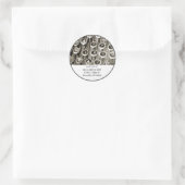 Vintage Schreibschrift Geburtstagsgrüße Runder Aufkleber (Tasche)