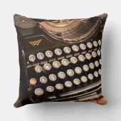 Vintage Schreibtischtasten-Kopfkissen Kissen (Rückseite)