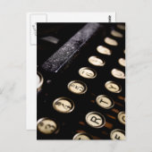 Vintage Schreibtischtasten Postkarte (Vorne/Hinten)