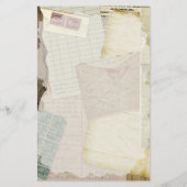 Vintage Schreibwaren Briefpapier (Rückseite)