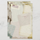 Vintage Schreibwaren Briefpapier (Vorne/Hinten)