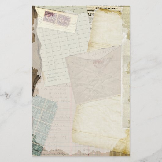 Vintage Schreibwaren Briefpapier (Vorderseite)