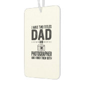 Vintage-Schrift-Vater-Fotograf-Shirt Design_1 Autolufterfrischer (Links)