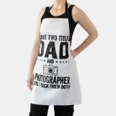 Vintage-Schrift-Vater-Fotograf-Shirt Design_1 Schürze (InSitu)