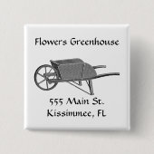 Vintage Schubkarre Button (Vorderseite)