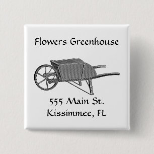 Vintage-Schubkarre Button