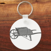 Vintage Schubkarre Schlüsselanhänger (Vorderseite)