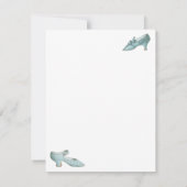 Vintage Schuhe des 19. Jahrhunderts Mitteilungskarte (Rückseite)