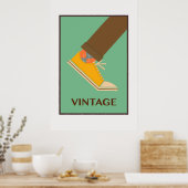 Vintage Schuhe Poster (Küche)