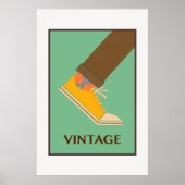 Vintage Schuhe Poster (Vorne)