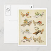 Vintage Schuhe Postkarte (Vorne/Hinten)