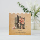 Vintage Schulkarte (Stehend Vorderseite)