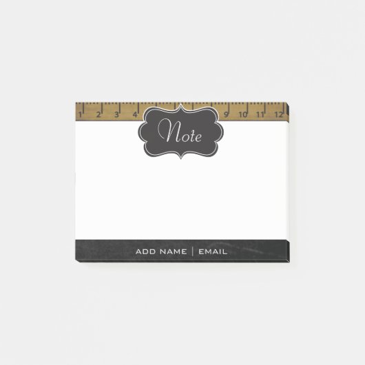 Vintage Schulnoten | DIY Text Post-it Klebezettel (Vorderseite)