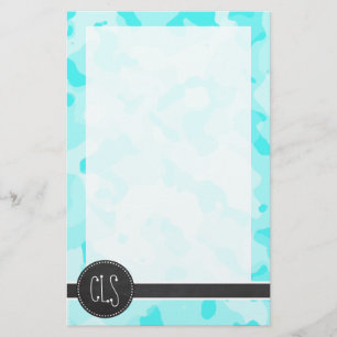Vintage-Schultafel; Celeste Camo; Tarnmuster Briefpapier