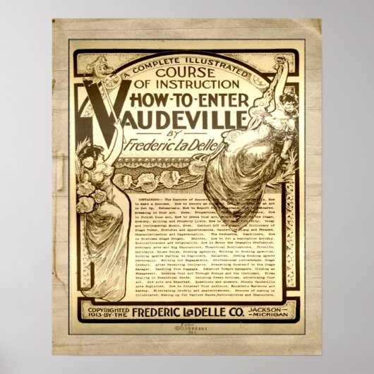 Vintage Schulung Werbung Poster (Vorne)