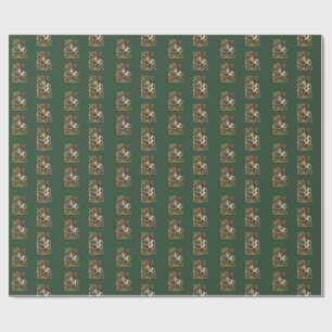Vintage Schundbild - GARTENZWERGE 20 Geschenkpapier