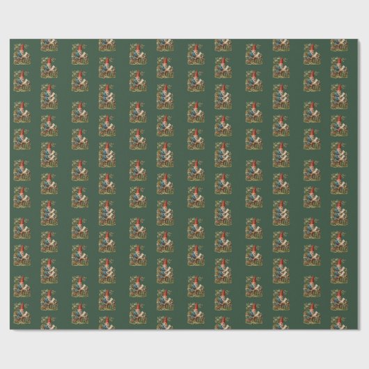 Vintage Schundbild - GARTENZWERGE 20 Geschenkpapier (Flach)
