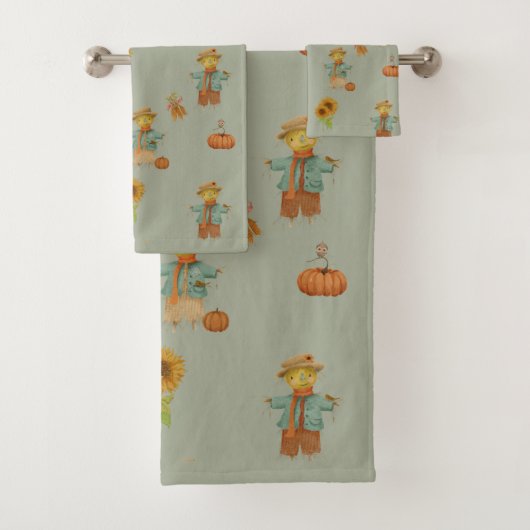 Vintage Schuppe und Kürbiskuchen Badetuch Set (Insitu)