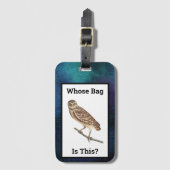 Vintage Schüssel, deren Tasche dieser Lila Galaxie Gepäckanhänger (Vorderseite Vertikal)