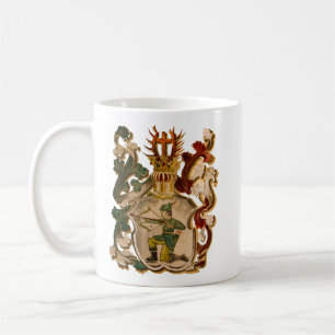 Vintage Schütze-Wappen Kaffeetasse