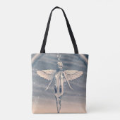 Vintage-Schutzengel-Regenbogen-Kunst Tasche (Rückseite)