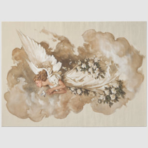 Vintage Schutzengel Seidenpapier