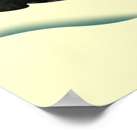 Vintage Schwalbe Vögel Kunst Poster (Ecke)