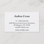 Vintage Schwalben-Vögel Visitenkarte (Rückseite)