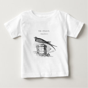 Vintage Schwalbenvogel Baby T-shirt