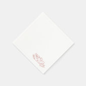 Vintage-Schwan-Handschuh Serviette (Ecke)