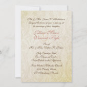 Vintage Schwäne, die Einladung Wedding sind (Rückseite)