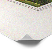 Vintage Schwäne, Lilien und Libellen Poster (Ecke)