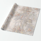 Vintage Schwäne unter Ruinen-Muster Geschenkpapier (Ungerollt)